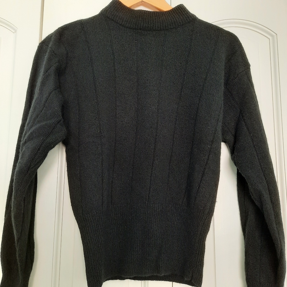Maakett Lambswool Back Button Sweater